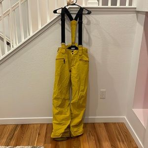Yellow Salomon Ski Pants
